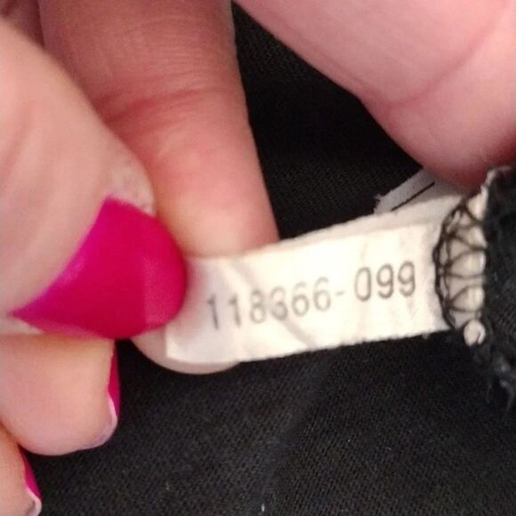 Victoria's Secret Vntg Black White Paisley Print Long Robe with Pockets Large - Picture 16 of 17